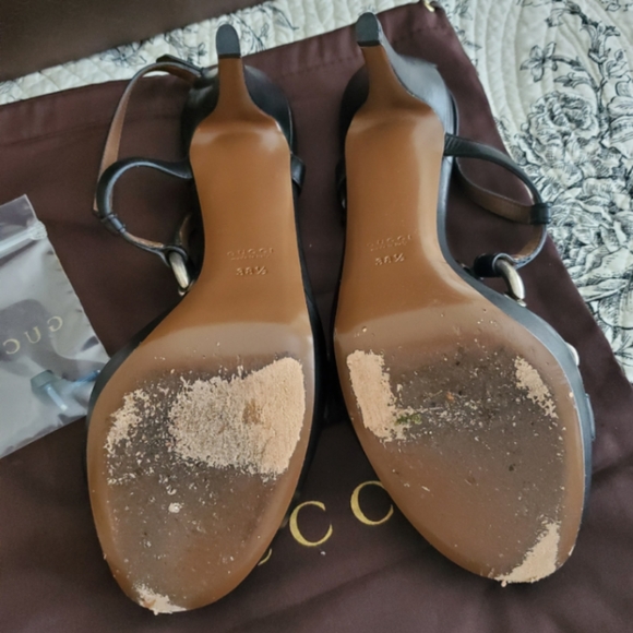 GUCCI Leather Sandals w/Original Box & Dust Bag - Picture 6 of 7